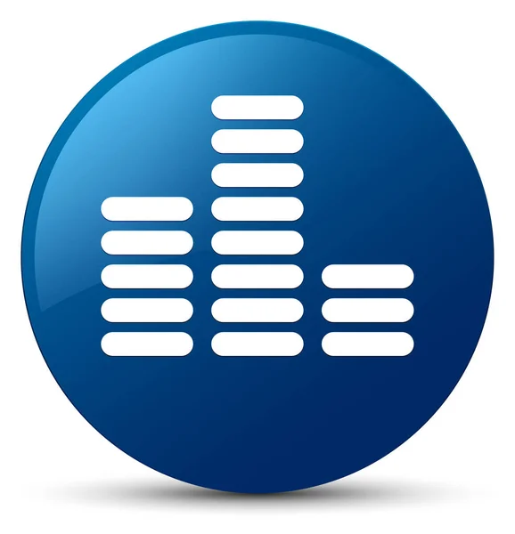 Korektor graficzny ikona niebieski okrągły przycisk — Zdjęcie stockowe