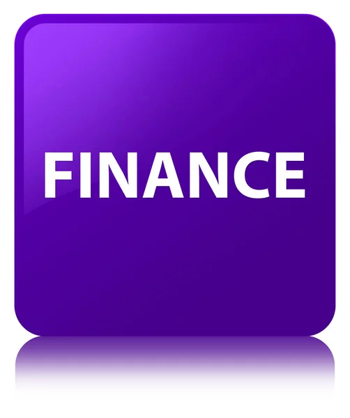 Finance purple square button — Stock Photo, Image