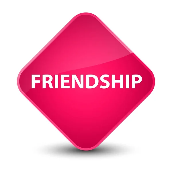 Friendship elegant pink diamond button — Stock Photo, Image