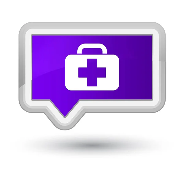 Medizinische Tasche Symbol prime lila Banner-Taste — Stockfoto