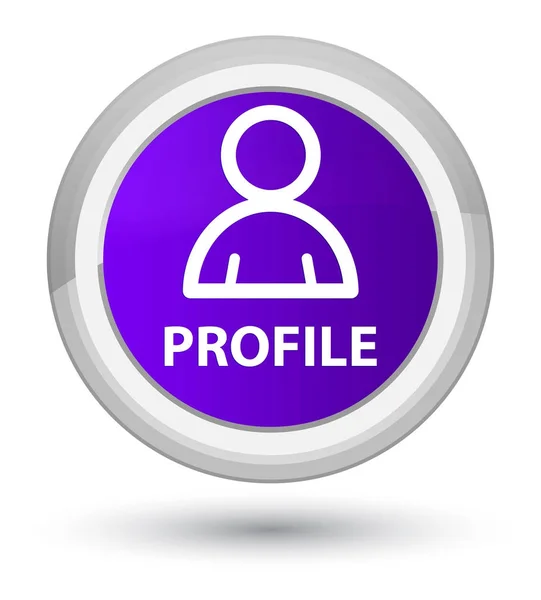 Profilo (icona membro) primo pulsante rotondo viola — Foto Stock