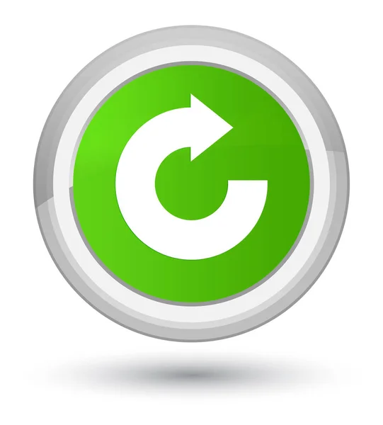 Reply arrow icon prime soft green round button — Stock Photo, Image