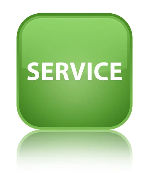 Υπηρεσία ειδικών μαλακό πράσινο τετράγωνο κουμπί — Φωτογραφία Αρχείου