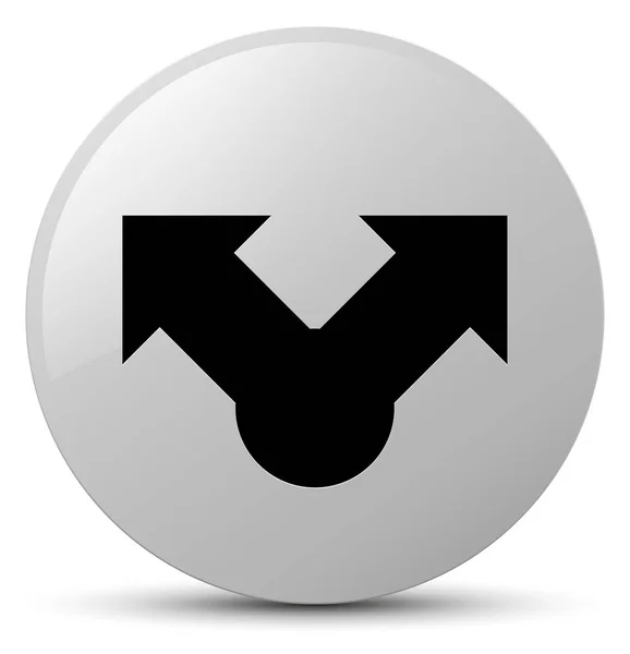 Share icon white round button — Stock Photo, Image