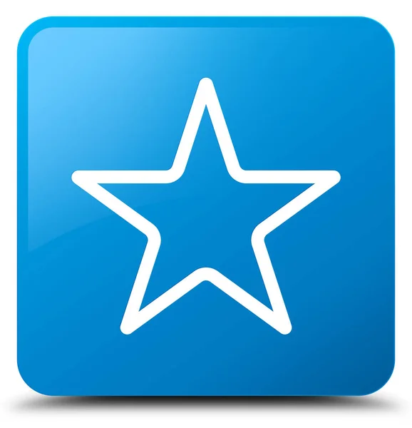 Синий квадратный значок звезды — стоковое фото