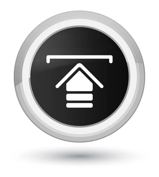 Upload icon prime black round button — Stock Photo, Image