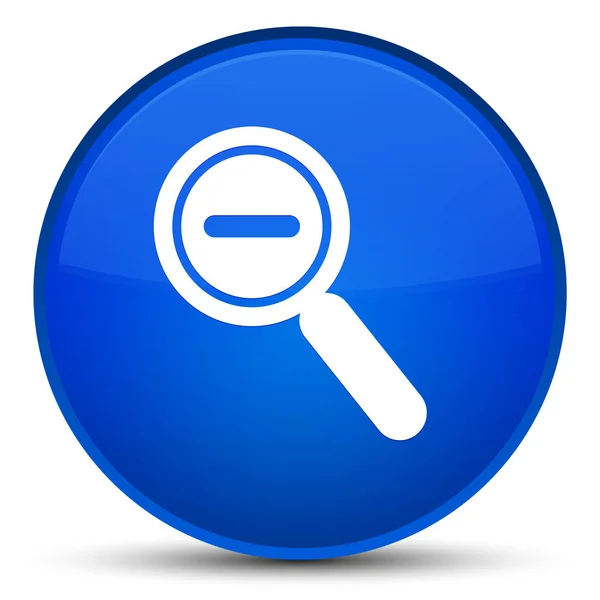 Збільшити піктограму особливої синьої круглої кнопки — стокове фото