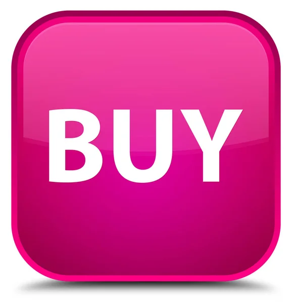 Comprar botão quadrado rosa especial — Fotografia de Stock
