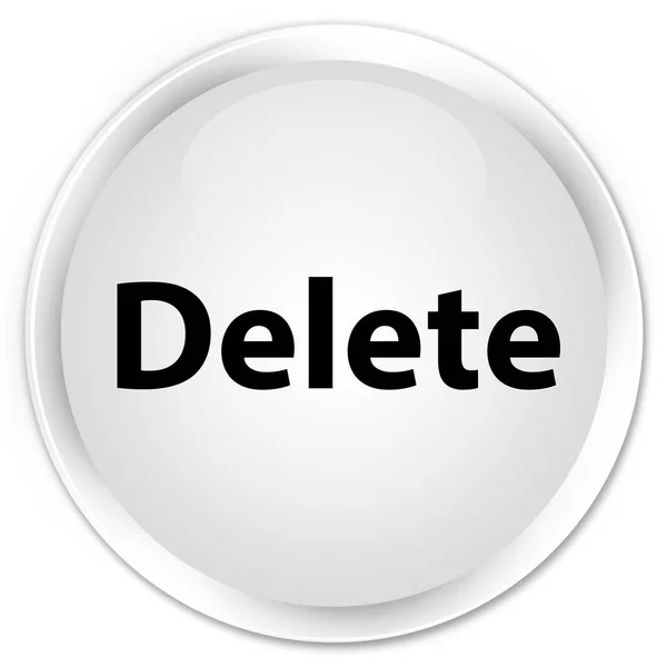 Удалить премиальную белую круглую кнопку — стоковое фото
