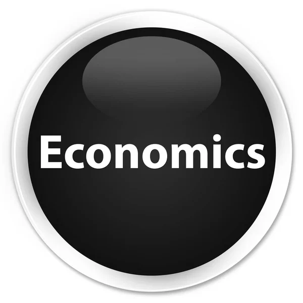 Economics pulsante rotondo nero premium — Foto Stock