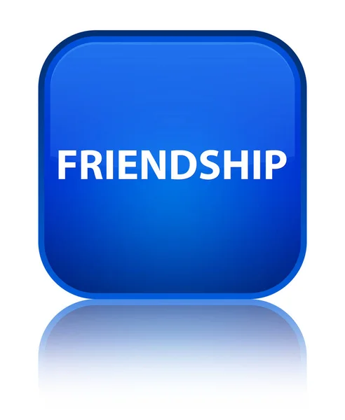 Friendship special blue square button — Stock Photo, Image