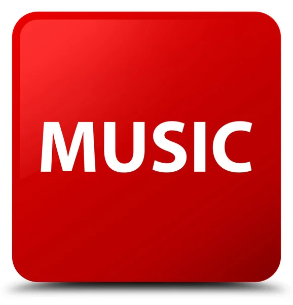 Musica pulsante quadrato rosso — Foto Stock