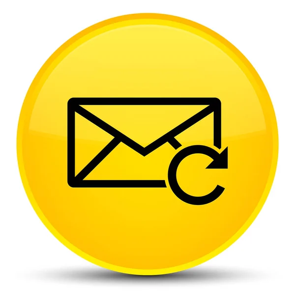 Refresh email icon special yellow round button