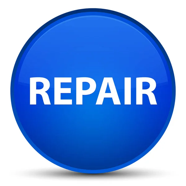 Reparatie speciale blauwe ronde knop — Stockfoto