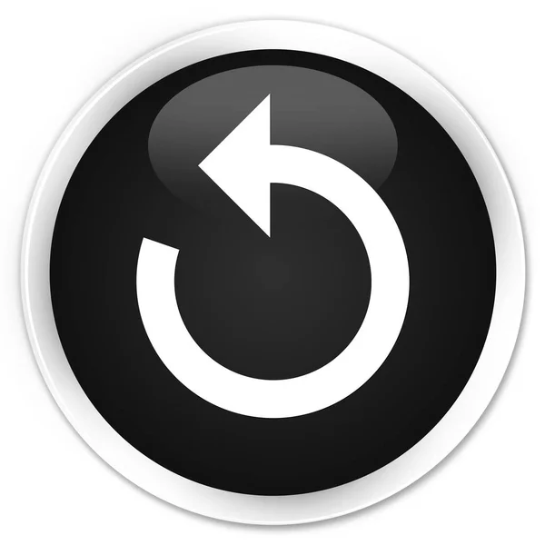 Refresh arrow icon premium black round button