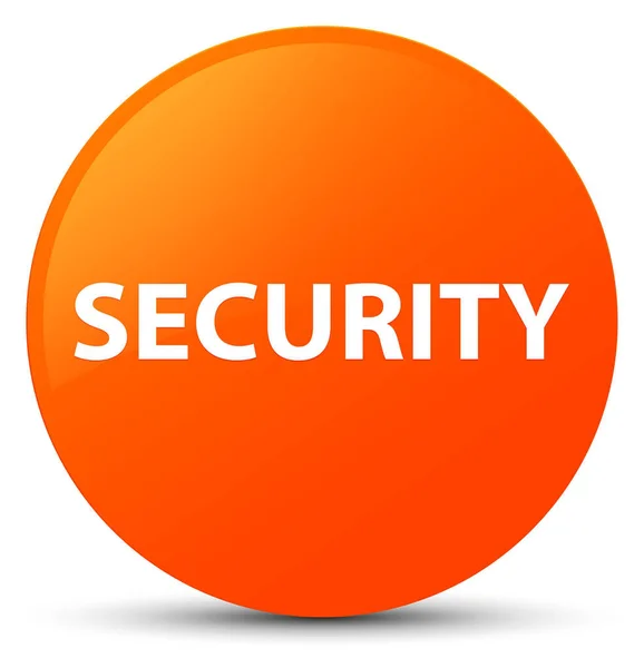Veiligheid oranje ronde knop — Stockfoto