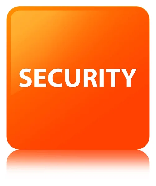 Veiligheid oranje vierkante knop — Stockfoto