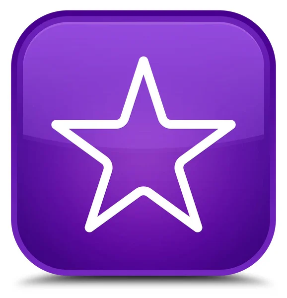 Star icon special purple square button — Stock Photo, Image