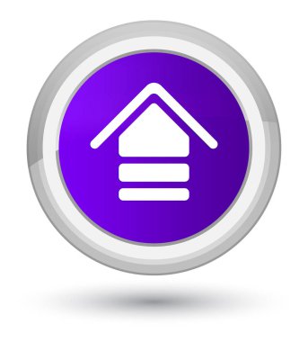 Kutsal kişilerin resmi ana mor yuvarlak düğme upload