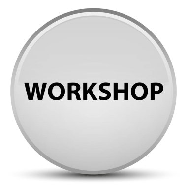 Atölye beyaz yuvarlak düğmesine özel