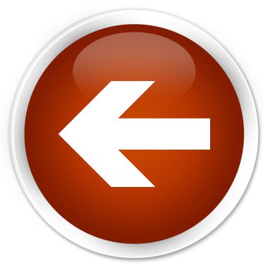 Geri ok simgesi sigorta primi düğmesini kahverengi