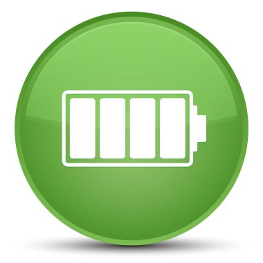 Batarya kutsal kişilerin resmi özel yumuşak yeşil yuvarlak düğme