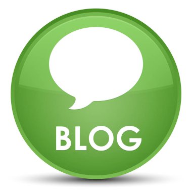 Blog (görüşme simgesi) özel yumuşak yeşil yuvarlak düğmesi