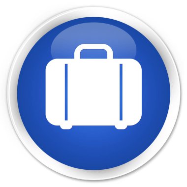 Çanta simge sigorta primi mavi yuvarlak düğmesi