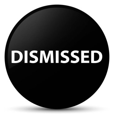 Siyah yuvarlak düğmeye reddetti