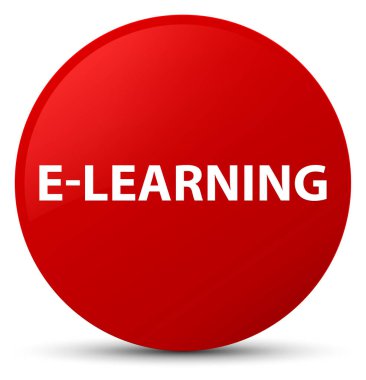 E-öğrenme kırmızı yuvarlak düğmesi