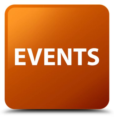 Olaylar kahverengi kare düğme