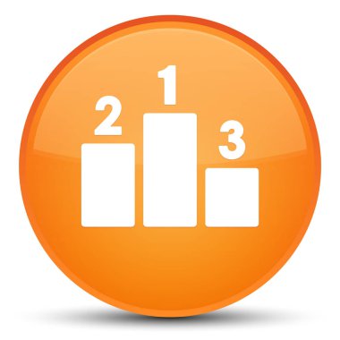 Podyum kutsal kişilerin resmi özel turuncu yuvarlak düğme