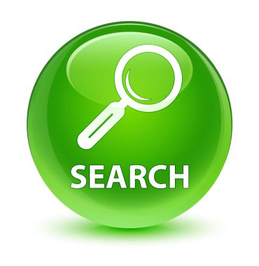 Arama camsı yeşil yuvarlak düğmesi