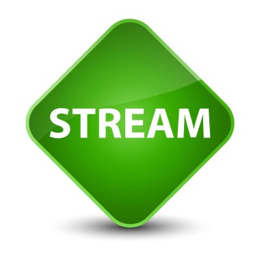 Akış zarif yeşil elmas düğmesi