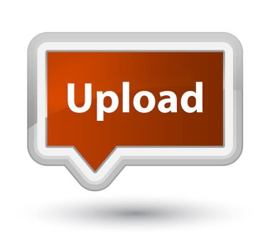 Birinci sınıf kahverengi bayrak düğmesini upload