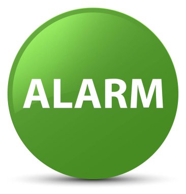 Alarm yumuşak yeşil yuvarlak düğmesi