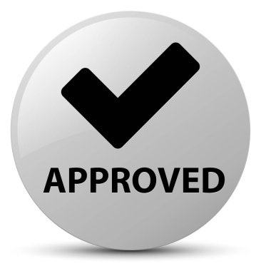 Onaylı (simge doğrulama) düğmesini yuvarlak beyaz