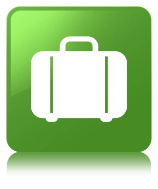 Çanta kutsal kişilerin resmi yumuşak yeşil kare düğme