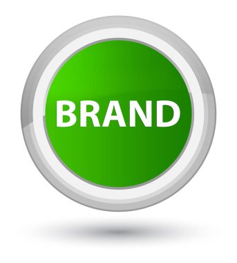 Marka birinci sınıf yeşil yuvarlak düğmesi