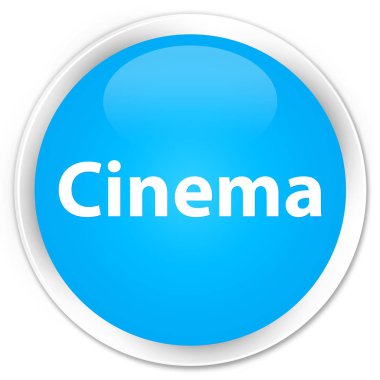 Sinema sigorta primi camgöbeği mavi yuvarlak düğmesi