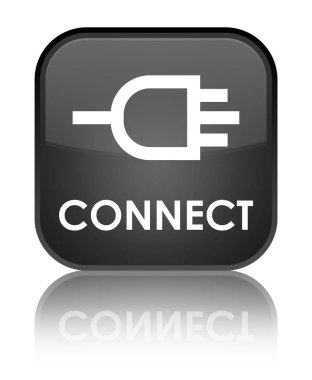 Özel siyah kare düğme bağlanmak