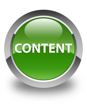 İçerik parlak yumuşak yeşil yuvarlak düğme