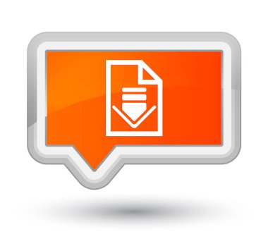 Belge simgesi Başbakan turuncu bayrak düğmesini indir