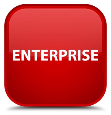 Kurumsal özel kırmızı kare düğme