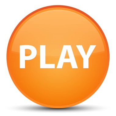 Oyun özel turuncu yuvarlak düğmesine