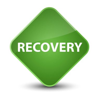 Kurtarma zarif yumuşak yeşil elmas düğmesi