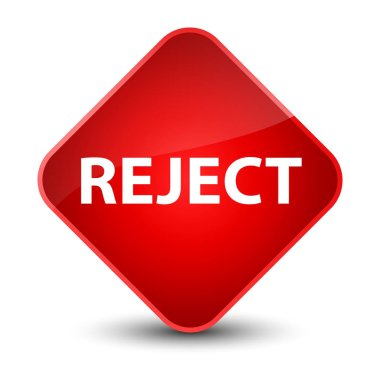 Zarif kırmızı elmas düğmesini reddetmek