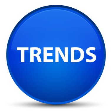 Eğilimleri özel mavi yuvarlak düğmesi