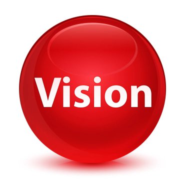 Vizyon cam gibi kırmızı yuvarlak düğmesi