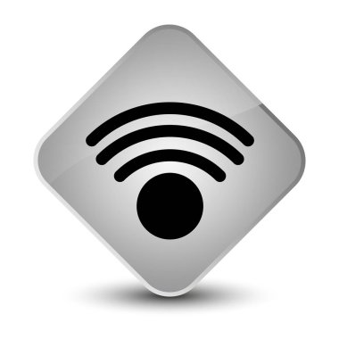 WiFi kutsal kişilerin resmi zarif beyaz elmas düğme